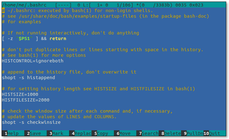 Linux Command Line Adventure Midnight Commander